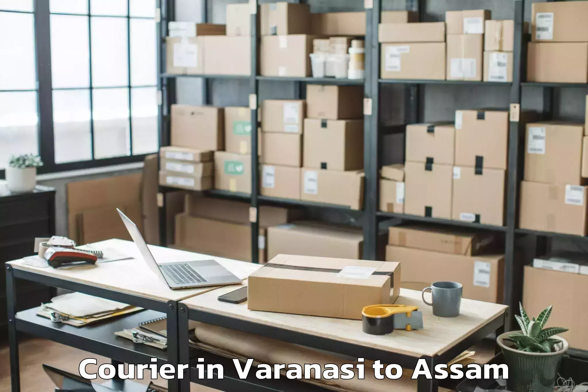 Top Varanasi to Silapathar Courier Available